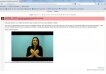 Una e-ilse en video interpreta en lengua de signos el texto de tutora del curso