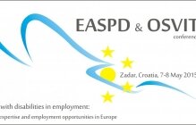 logo EASPD Annual Conference 2015 Zadar on 7- 8 May 2015 