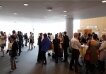 Attendees having a light lunch before the conference