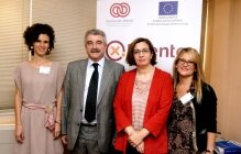 Meeting. Carla Bonino, Miguel Ángel Cabra de Luna, Isabel Martínez y María Tussy